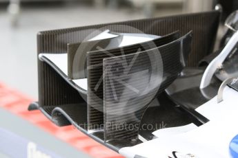 World © Octane Photographic Ltd. Sauber F1 Team C34-Ferrari front wing. Saturday 19th September 2015, F1 Singapore Grand Prix Pit lane, Marina Bay. Digital Ref: 1432CB7D1206