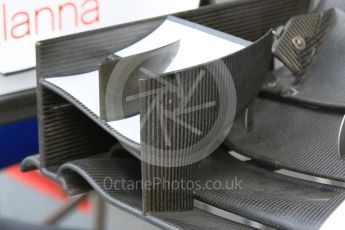 World © Octane Photographic Ltd. Sauber F1 Team C34-Ferrari front wing. Saturday 19th September 2015, F1 Singapore Grand Prix Pit lane, Marina Bay. Digital Ref: 1432CB7D1208
