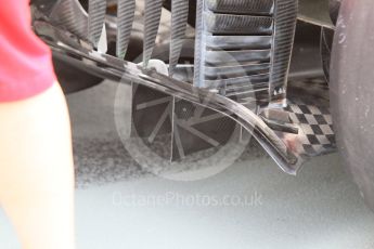 World © Octane Photographic Ltd. Scuderia Ferrari SF15-T diffusor detail. Saturday 19th September 2015, F1 Singapore Grand Prix Pit lane, Marina Bay. Digital Ref: 1432CB7D1324