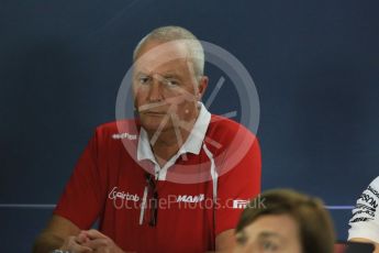 World © Octane Photographic Ltd. FIA Team Personnel Conference. Friday 18th September 2015, F1 Singapore. John Booth - Manor Marussia F1 Team – Team Principle. Digital Ref:1430CB5D0443