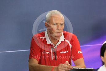 World © Octane Photographic Ltd. FIA Team Personnel Conference. Friday 18th September 2015, F1 Singapore. John Booth - Manor Marussia F1 Team – Team Principle. Digital Ref:1430CB5D0467