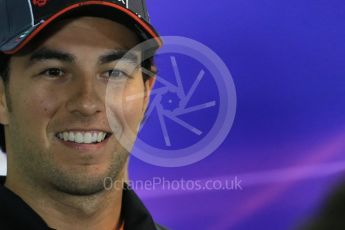 Thursday 17th September 2015, F1 Singapore Grand Prix FIA Drivers’ Press Conference, Marina Bay. Digital Ref: 1425LB1D4280