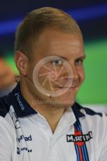 World © Octane Photographic Ltd. Williams Martini Racing – Valtteri Bottas. Thursday 17th September 2015, F1 Singapore Grand Prix FIA Drivers’ Press Conference, Marina Bay. Digital Ref: 1425LB1D4424
