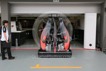 World © Octane Photographic Ltd. McLaren Honda MP4/30. Thursday 17th September 2015, F1 Singapore Grand Prix Pit lane, Marina Bay. Digital Ref: 1424CB5D9467