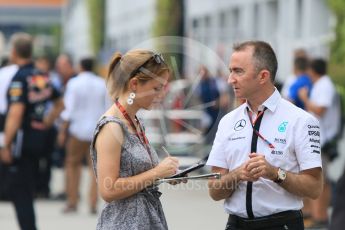 World © Octane Photographic Ltd. Mercedes AMG Petronas – Paddy Lowe - Executive Director (Technical). Thursday 17th September 2015, F1 Singapore Grand Prix Paddock, Marina Bay. Digital Ref: