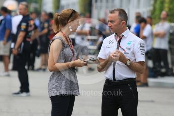World © Octane Photographic Ltd. Mercedes AMG Petronas – Paddy Lowe - Executive Director (Technical). Thursday 17th September 2015, F1 Singapore Grand Prix Paddock, Marina Bay. Digital Ref: