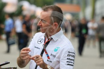World © Octane Photographic Ltd. Mercedes AMG Petronas – Paddy Lowe - Executive Director (Technical). Thursday 17th September 2015, F1 Singapore Grand Prix Paddock, Marina Bay. Digital Ref: