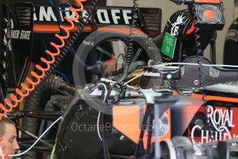 World © Octane Photographic Ltd. Sahara Force India VJM08B. Thursday 17th September 2015, F1 Singapore Grand Prix Pit lane, Marina Bay. Digital Ref: 1424CB7D9617