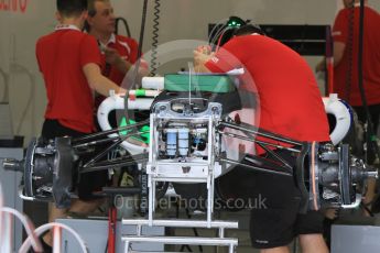 World © Octane Photographic Ltd. Manor Marussia F1 Team MR03B – Alexander Rossi. Thursday 17th September 2015, F1 Singapore Grand Prix Pit lane, Marina Bay. Digital Ref: 1424CB7D9626