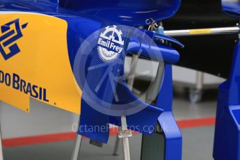 World © Octane Photographic Ltd. Sauber F1 Team C34-Ferrari. Thursday 17th September 2015, F1 Singapore Grand Prix Pit lane, Marina Bay. Digital Ref: 1424CB7D9636