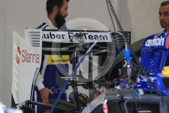World © Octane Photographic Ltd. Sauber F1 Team C34-Ferrari – Felipe Nasr. Thursday 17th September 2015, F1 Singapore Grand Prix Pit lane, Marina Bay. Digital Ref: 1424CB7D9644