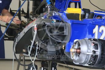 World © Octane Photographic Ltd. Sauber F1 Team C34-Ferrari – Felipe Nasr. Thursday 17th September 2015, F1 Singapore Grand Prix Pit lane, Marina Bay. Digital Ref: 1424CB7D9651