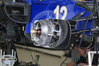 World © Octane Photographic Ltd. Sauber F1 Team C34-Ferrari – Felipe Nasr. Thursday 17th September 2015, F1 Singapore Grand Prix Pit lane, Marina Bay. Digital Ref: 1424CB7D9653