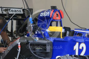 World © Octane Photographic Ltd. Sauber F1 Team C34-Ferrari – Felipe Nasr. Thursday 17th September 2015, F1 Singapore Grand Prix Pit lane, Marina Bay. Digital Ref: 1424CB7D9656