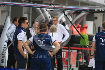 World © Octane Photographic Ltd. Williams Martini Racing FW37 Reserve Driver – Alex Lynn. Thursday 17th September 2015, F1 Singapore Grand Prix Pit lane, Marina Bay. Digital Ref: 1424CB7D9685