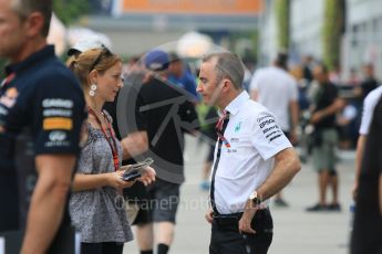 World © Octane Photographic Ltd. Mercedes AMG Petronas – Paddy Lowe - Executive Director (Technical). Thursday 17th September 2015, F1 Singapore Grand Prix Paddock, Marina Bay. Digital Ref:
