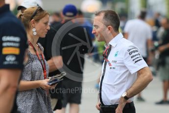 World © Octane Photographic Ltd. Mercedes AMG Petronas – Paddy Lowe - Executive Director (Technical). Thursday 17th September 2015, F1 Singapore Grand Prix Paddock, Marina Bay. Digital Ref: