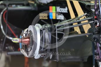 World © Octane Photographic Ltd. Lotus F1 Team E23 Hybrid – Pastor Maldonado. Thursday 17th September 2015, F1 Singapore Grand Prix Pit lane, Marina Bay. Digital Ref: 1424LB1D4165