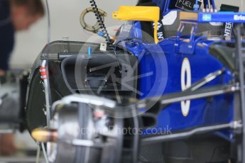 World © Octane Photographic Ltd. Sauber F1 Team C34-Ferrari – Marcus Ericsson. Thursday 17th September 2015, F1 Singapore Grand Prix Pit lane, Marina Bay. Digital Ref: 1424LB1D4177