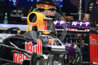 World © Octane Photographic Ltd. Infiniti Red Bull Racing RB11. Thursday 17th September 2015, F1 Singapore Grand Prix Paddock, Marina Bay. Digital Ref: