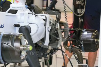 World © Octane Photographic Ltd. Williams Martini Racing FW37. Thursday 17th September 2015, F1 Singapore Grand Prix Paddock, Marina Bay. Digital Ref:
