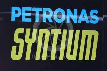 World © Octane Photographic Ltd. Mercedes AMG Petronas F1 W06 Hybrid – Petronas Syntium. Thursday 17th September 2015, F1 Singapore Grand Prix Paddock, Marina Bay. Digital Ref: