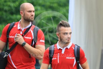 World © Octane Photographic Ltd. Manor Marussia F1 Team MR03B – William Stevens. Thursday 17th September 2015, F1 Singapore Grand Prix Paddock, Marina Bay. Digital Ref: