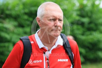 World © Octane Photographic Ltd. Manor Marussia F1 Team - John Booth. Thursday 17th September 2015, F1 Singapore Grand Prix Paddock, Marina Bay. Digital Ref: