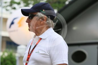 World © Octane Photographic Ltd. Sir Jackie Stewart. Thursday 17th September 2015, F1 Singapore Grand Prix Paddock, Marina Bay. Digital Ref: