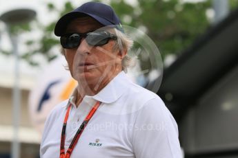 World © Octane Photographic Ltd. Sir Jackie Stewart. Thursday 17th September 2015, F1 Singapore Grand Prix Paddock, Marina Bay. Digital Ref: