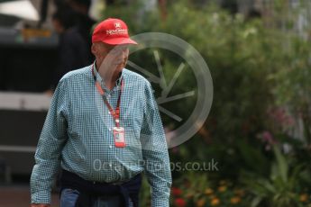 World © Octane Photographic Ltd. Mercedes AMG Petronas - Niki Lauda. Friday 18th September 2015, F1 Singapore Grand Prix Paddock, Marina Bay. Digital Ref: 1427CB1D4475