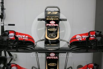 World © Octane Photographic Ltd. Lotus F1 Team E23 Hybrid. Friday 18th September 2015, F1 Singapore Grand Prix Pit Lane, Marina Bay. Digital Ref: 1427CB5D9511