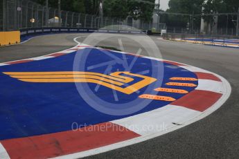 World © Octane Photographic Ltd. Apex at Turn 1. Wednesday 16th September 2015, F1 Singapore Grand Prix Set Up, Marina Bay. Digital Ref: 1423CB5D9443
