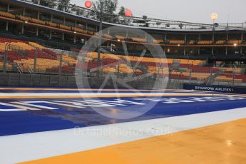 World © Octane Photographic Ltd. Singapore Airline logo at Turn 2. Wednesday 16th September 2015, F1 Singapore Grand Prix Set Up, Marina Bay. Digital Ref: 1423CB5D9447