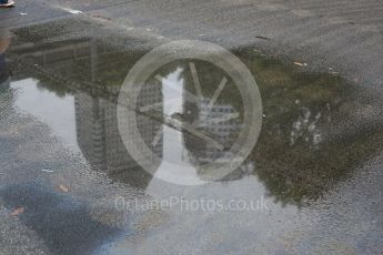 World © Octane Photographic Ltd. Puddles before Turn 4. Wednesday 16th September 2015, F1 Singapore Grand Prix Set Up, Marina Bay. Digital Ref: 1423CB5D9453