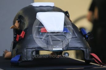 World © Octane Photographic Ltd. McLaren Honda MP4/30 Jenson Button's seat. Wednesday 16th September 2015, F1 Singapore Grand Prix Set Up, Marina Bay. Digital Ref: