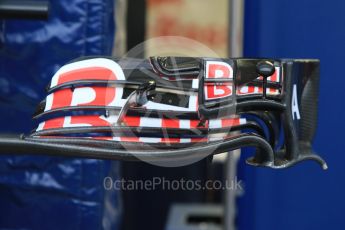 World © Octane Photographic Ltd. Scuderia Toro Rosso STR10 – front wing. Wednesday 16th September 2015, F1 Singapore Grand Prix Set Up, Marina Bay. Digital Ref: