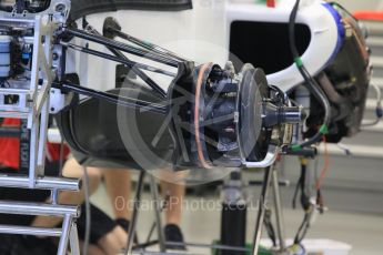 World © Octane Photographic Ltd. Manor Marussia F1 Team MR03B – Roberto Merhi. Wednesday 16th September 2015, F1 Singapore Grand Prix Set Up, Marina Bay. Digital Ref: