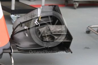 World © Octane Photographic Ltd. Manor Marussia F1 Team MR03B – front wing. Wednesday 16th September 2015, F1 Singapore Grand Prix Set Up, Marina Bay. Digital Ref: 1423CB7D9515