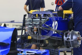 World © Octane Photographic Ltd. Sauber F1 Team C34-Ferrari – Felipe Nasr. Wednesday 16th September 2015, F1 Singapore Grand Prix Set Up, Marina Bay. Digital Ref: 1423CB7D9530