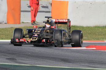 World © Octane Photographic Ltd. Lotus F1 Team E23 Hybrid – Pastor Maldonado. Tuesday 12th May 2015, F1 In-season testing, Circuit de Barcelona-Catalunya, Spain. Digital Ref: 1268CB1L8805