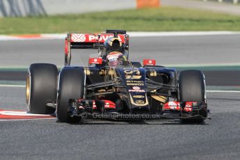 World © Octane Photographic Ltd. Lotus F1 Team E23 Hybrid – Pastor Maldonado. Tuesday 12th May 2015, F1 In-season testing, Circuit de Barcelona-Catalunya, Spain. Digital Ref: 1268CB1L8808