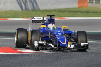 World © Octane Photographic Ltd. Sauber F1 Team C34-Ferrari – Marcus Ericsson. Tuesday 12th May 2015, F1 In-season testing, Circuit de Barcelona-Catalunya, Spain. Digital Ref: 1268CB1L8833