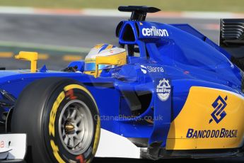 World © Octane Photographic Ltd. Sauber F1 Team C34-Ferrari – Marcus Ericsson. Tuesday 12th May 2015, F1 In-season testing, Circuit de Barcelona-Catalunya, Spain. Digital Ref: 1268CB1L8837