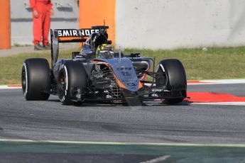 World © Octane Photographic Ltd. Sahara Force India VJM08 – Nick Yelloly. Tuesday 12th May 2015, F1 In-season testing, Circuit de Barcelona-Catalunya, Spain. Digital Ref: 1268CB1L8860