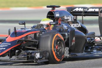 World © Octane Photographic Ltd. McLaren Honda MP4/30 – Oliver Turvey. Sunday Tuesday 12th 2015, F1 In-season testing, Circuit de Barcelona-Catalunya, Spain. Digital Ref: 1268CB1L8904