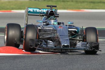 World © Octane Photographic Ltd. Mercedes AMG Petronas F1 W06 Hybrid – Nico Rosberg. Tuesday 12th May 2015, F1 In-season testing, Circuit de Barcelona-Catalunya, Spain. Digital Ref: 1268CB1L8939