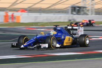 World © Octane Photographic Ltd. Sauber F1 Team C34-Ferrari – Marcus Ericsson. Tuesday 12th May 2015, F1 In-season testing, Circuit de Barcelona-Catalunya, Spain. Digital Ref: 1268CB7D0993