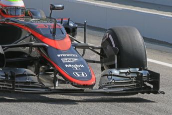 World © Octane Photographic Ltd. McLaren Honda MP4/30 – Oliver Turvey. Sunday Tuesday 12th 2015, F1 In-season testing, Circuit de Barcelona-Catalunya, Spain. Digital Ref: 1268CB7D1179