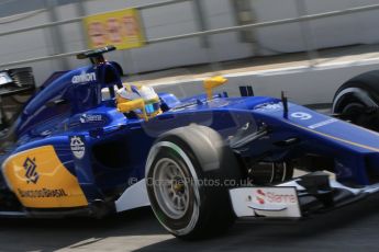 World © Octane Photographic Ltd. Sauber F1 Team C34-Ferrari – Marcus Ericsson. Tuesday 12th May 2015, F1 In-season testing, Circuit de Barcelona-Catalunya, Spain. Digital Ref: 1268CB7D1315